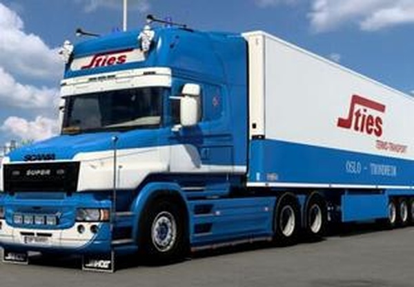 Скин «Sties Combo Chereau» для Scania T от RJLv1.0 для Euro Truck Simulator 2 (v1.40.x, - 1.43.x)