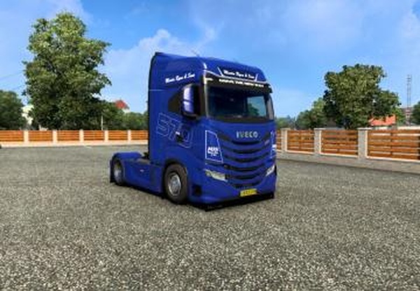 Скин Martin Ryan & Sons для Iveco HBB S-Wayv1.0 для Euro Truck Simulator 2 (v1.43.x)