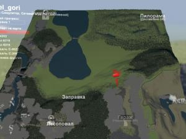 Карта «Горная река»версия 1.0 для SpinTires (v03.03.16)