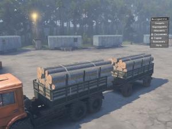 Текстура брёвен «Осина»версия 1.0 для SpinTires (v03.03.16)