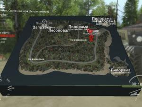 Карта «Лес»версия 1 для SpinTires (v03.03.16)