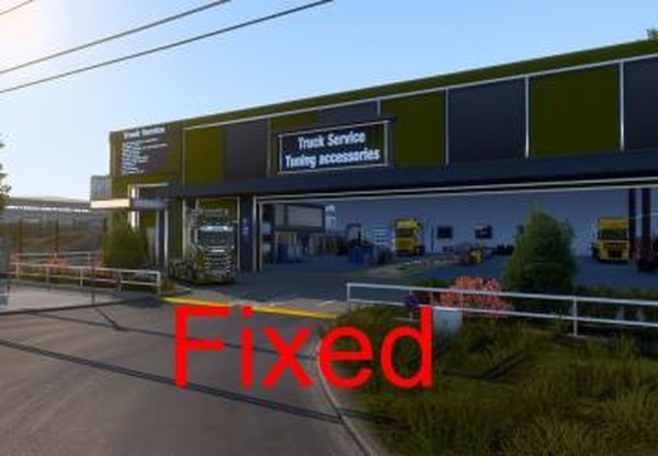 Новая сервисная станцияверсия 1.1 для Euro Truck Simulator 2 (v1.42.x, 1.43.x)