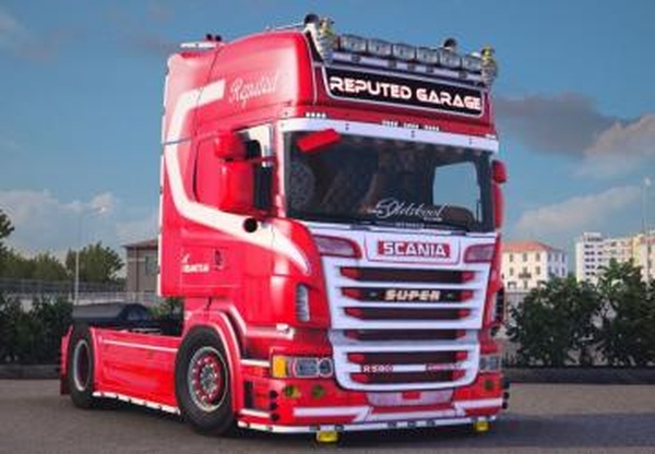 Scania R580 V8 Reputed Garageверсия 2.0 для Euro Truck Simulator 2 (v1.43.x)