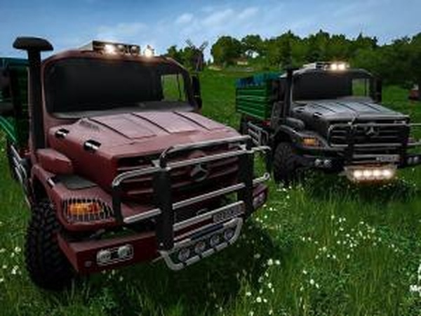 Mercedes-Benz Zetrosверсия 1.0 для Farming Simulator 2017 (v1.4.4)