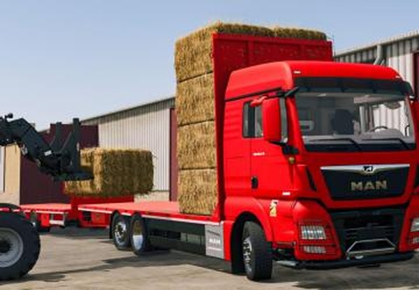MAN TGX 6x2 Straw Baleверсия 1.0.0.1 для Farming Simulator 2025