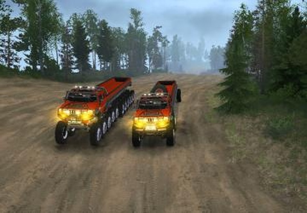 Hummer H2 6x6 и 22x22для Spintires: MudRunner (v10.06.19)