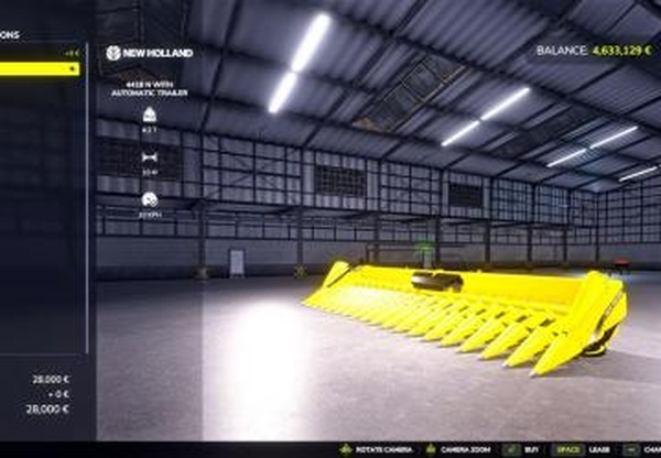 New Holland CX 7 & 8 2001-2006версия 1.0.0.0 для Farming Simulator 2025