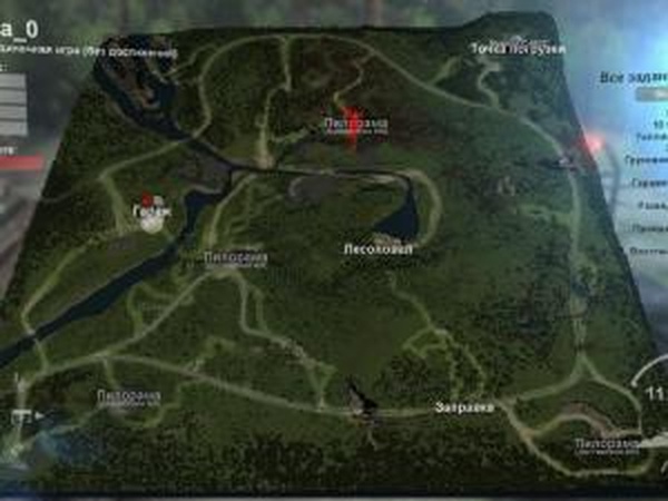 Карта «Участок 0»версия 0.1 для SpinTires (v03.03.16)