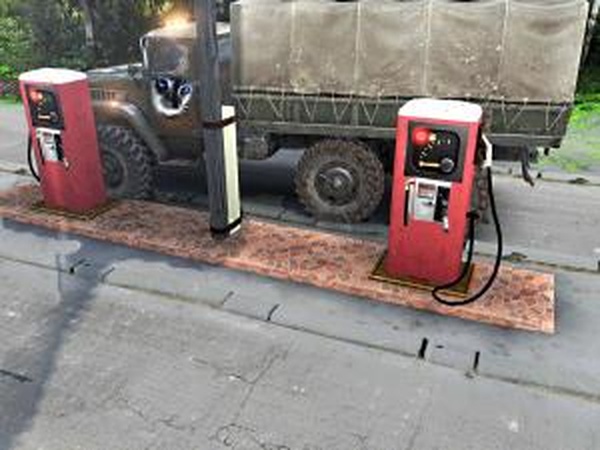 Текстуры «Гараж, заправка, дорога»версия 1.0 для SpinTires (v03.03.16)