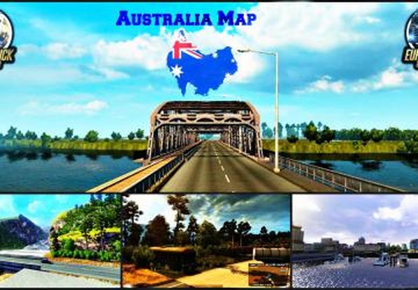 Карта «Australia (Tasmania)»версия 5.3.1 для Euro Truck Simulator 2 (v1.43.x)