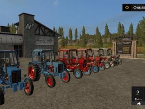 Пак тракторов МТЗверсия 1.2 для Farming Simulator 2017 (v1.4.4)