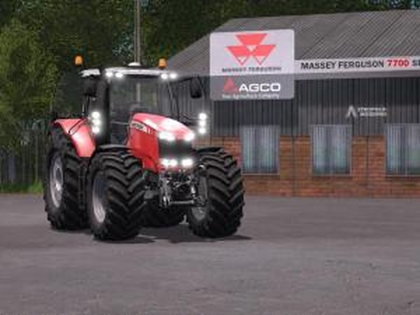 Massey Ferguson 7700 More Realisticверсия 3.0 для Farming Simulator 2017 (v1.4.4)