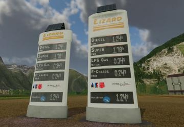 Digital Gasstation Displays Lizardверсия 1.0.0.0 для Farming Simulator 2022