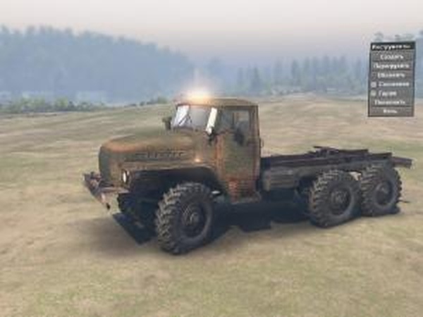 Текстура Урал-4320 ржавая зелёнаяверсия 1.0 для SpinTires (v03.03.16)