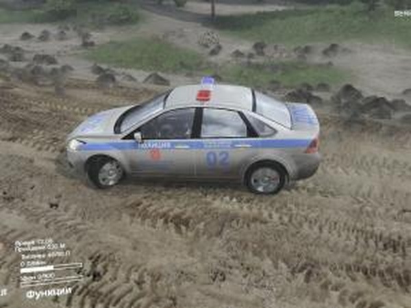 Ford Focus «ДПС»версия 1.0 для SpinTires (v03.03.16)