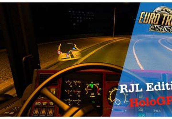 Голографический GPS для Scania RJLверсия 1.0 для Euro Truck Simulator 2 (v1.43.x)