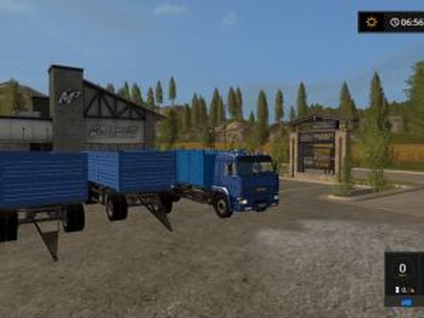 КамАЗ-65117 + прицепыверсия 1.6 для Farming Simulator 2017 (v1.4.4)