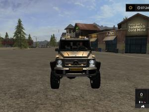 Mercedes-Benz G65 AMG 6×6версия 1.2.0.0 для Farming Simulator 2017 (v1.4.4)