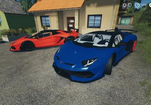 Lamborghini Aventador SVJ Roadster 2020версия v1.0 для Farming Simulator 2019 (vFS19)