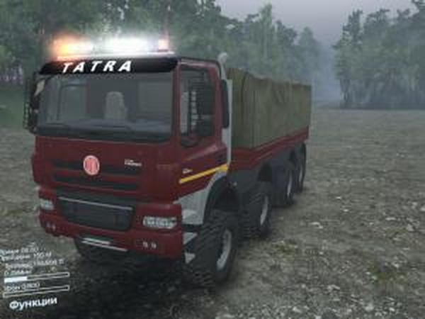 TATRA Phoenix Red 8X8версия 21.07.17 для SpinTires (v03.03.16)