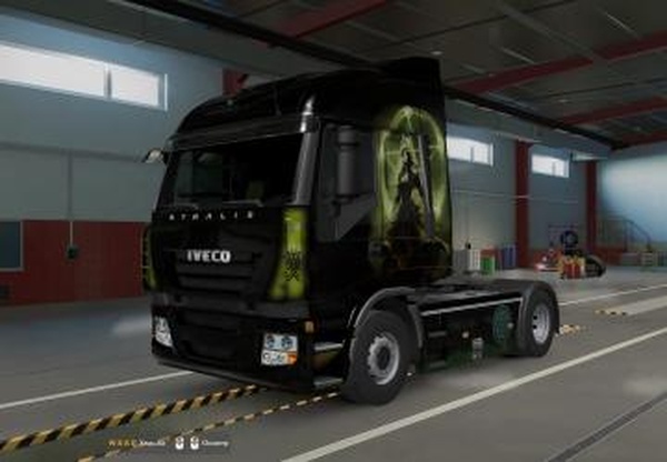 Скин GreenWitch для Iveco Strtalisверсия 0.1 для Euro Truck Simulator 2 (v1.41.x, - 1.43.x)