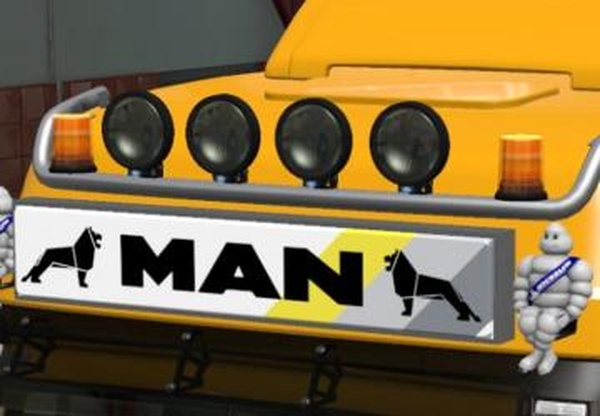 MAN F2000 Lightbarверсия 1.0 для Euro Truck Simulator 2 (v1.43.x)