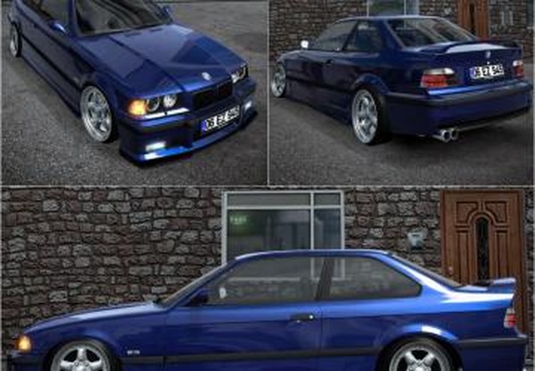 BMW E36 Sedanверсия 1.2.1 для Euro Truck Simulator 2 (v1.43.x)