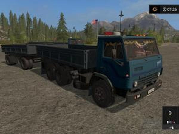 КамАЗ-5320 и прицеп Нефаз-8560версия 2.0.0.0 для Farming Simulator 2017 (v1.4.4)