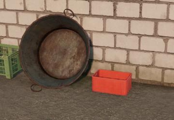 Bathtub And Plastic Boxверсия 1.0.0.0 для Farming Simulator 2022