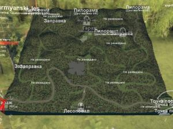 Карта «Армянский лес»версия 2 для SpinTires (v03.03.16)