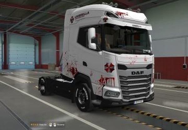 Скин Umbrella Inc для DAF 2021версия 0.2 для Euro Truck Simulator 2 (v1.41.x, - 1.43.x)