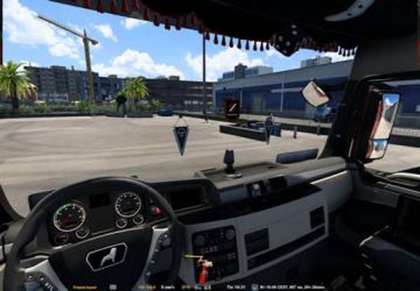 Уменьшенный Route Advisor и уменьшенные зеркала (навигация снизу)v1.0 для Euro Truck Simulator 2 (v1.43.3.21)