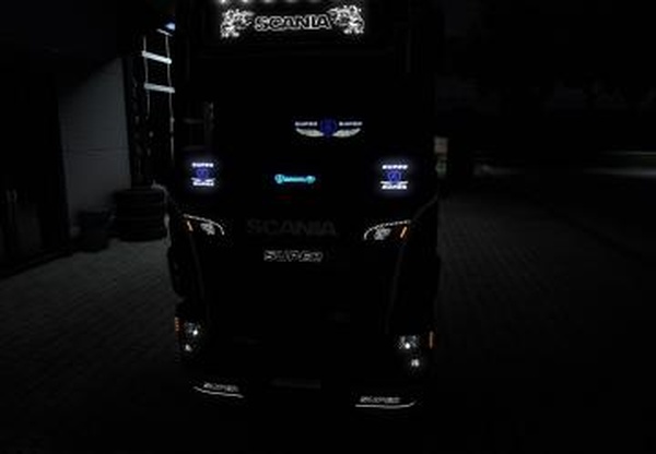 Светодиодные таблички для Scaniaверсия 1.1 для Euro Truck Simulator 2 (v1.43.x)