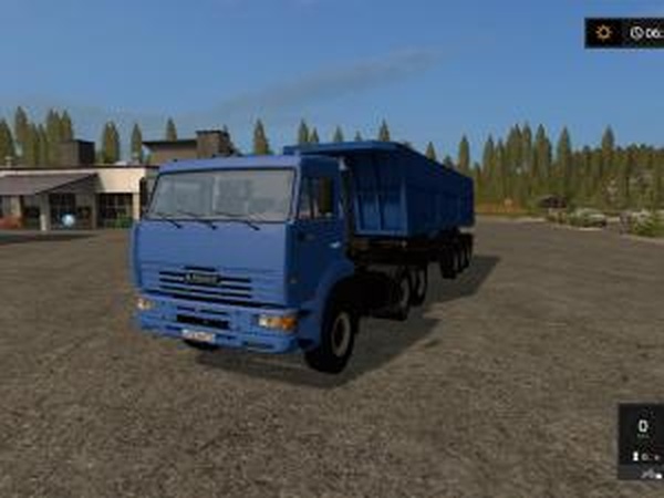 Камаз-65116 с прицепом Schmitzверсия 1.1 для Farming Simulator 2017 (v1.4.4)