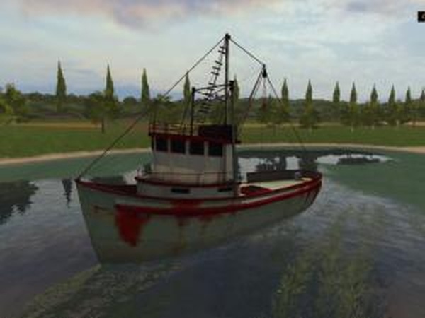 Fish Boat Newверсия 1.1 для Farming Simulator 2017 (v1.4.4)