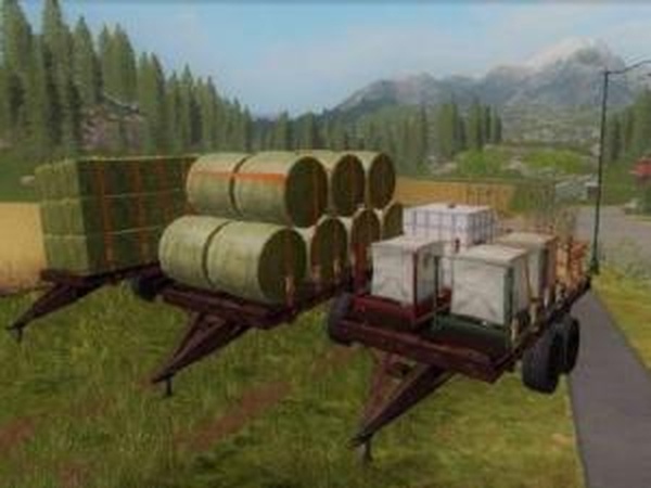 Прицеп ПРТ-10 Тюковозверсия 4.0 для Farming Simulator 2017 (v1.4.4)