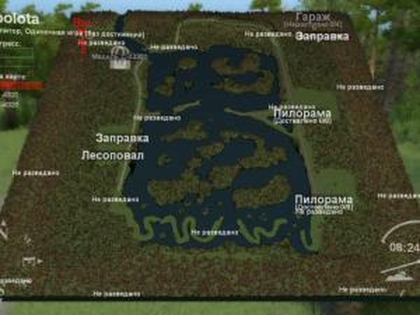 Карта «Болота»версия 1.2 final для SpinTires (v03.03.16)