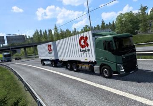 Swap Body Carrier Chassis Volvoверсия 1.0 для Euro Truck Simulator 2 (v1.43.x)