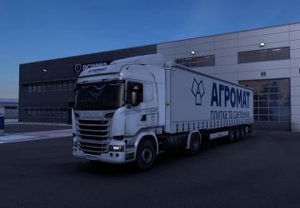 Скин Agromat для Scania Streamline и Kronev1.0 для Euro Truck Simulator 2 (v1.43.x)
