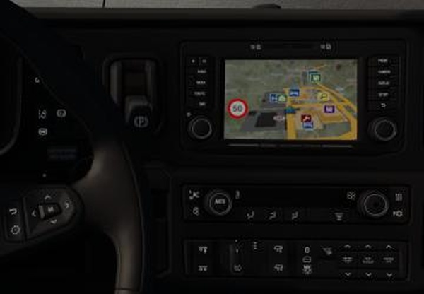 GPS Navigator Backgroundверсия 1.1 для Euro Truck Simulator 2 (v1.42.x, 1.43.x)