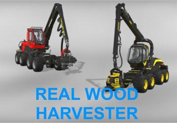 Real Wood Harvesterверсия 1.0.0.0 для Farming Simulator 2019