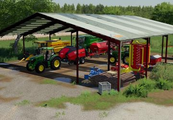 Vehicle Shelter Metalверсия 1.0.0.0 для Farming Simulator 2019 (v1.7.x)