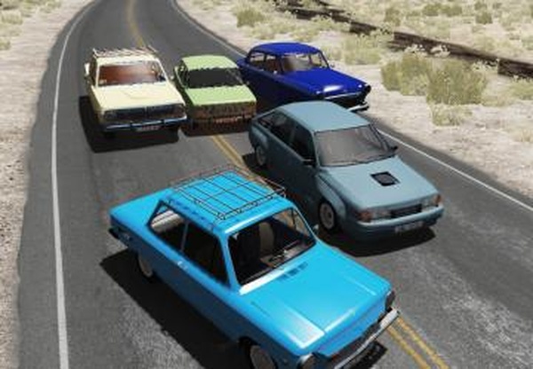 Огромный пак русских машин 1версия 1 для BeamNG.drive (v0.22.1)