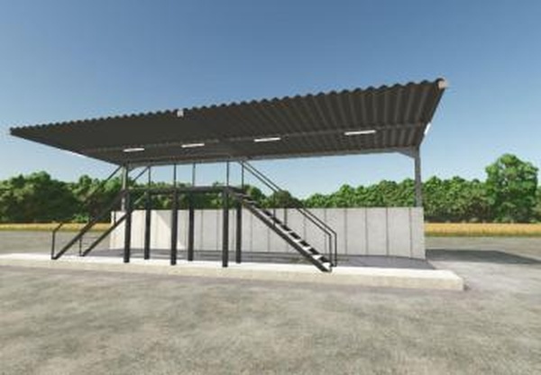 Car wash and workshop with gas stationверсия 1.0.0.0 для Farming Simulator 2025