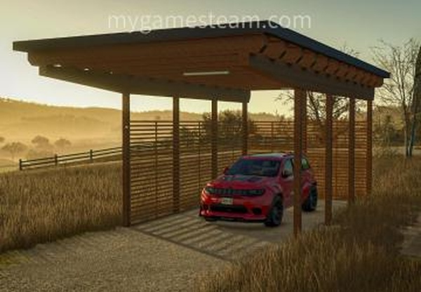 Wooden Carportверсия 1.0.0.0 для Farming Simulator 2025