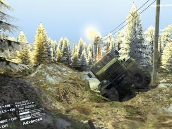 Карта «Приключение зимой на Запорожцах»версия 1.1 для SpinTires (v03.03.16)