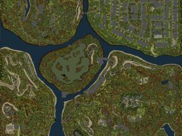 Карта «Пять островов»версия альтернативная для SpinTires (v03.03.16)