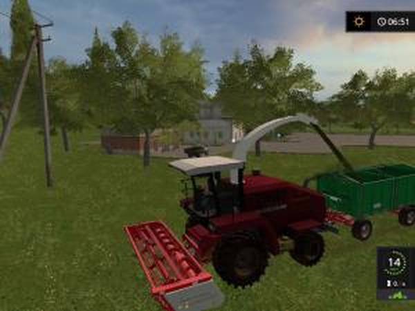 Силосный комбайн КВК-800версия 1.0 beta для Farming Simulator 2017 (v1.4.4)