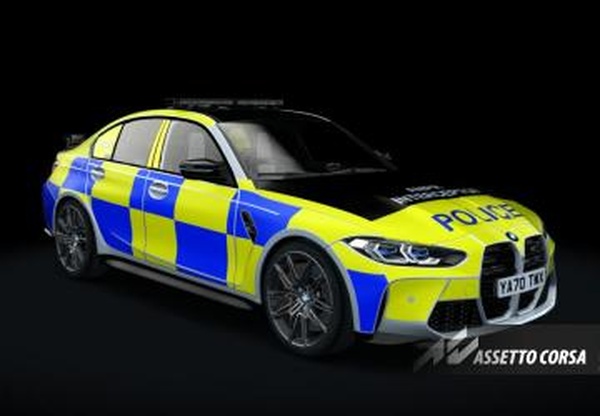 BMW M3 Competiton G80 POLICEверсия v1 для Assetto Corsa