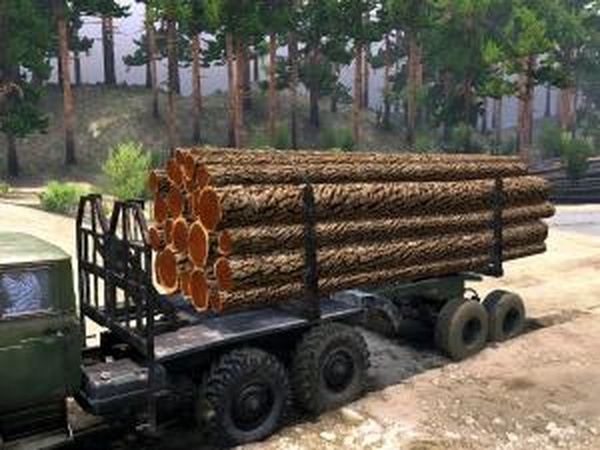 Текстура «Брёвна»версия 1.0 для SpinTires (v03.03.16)